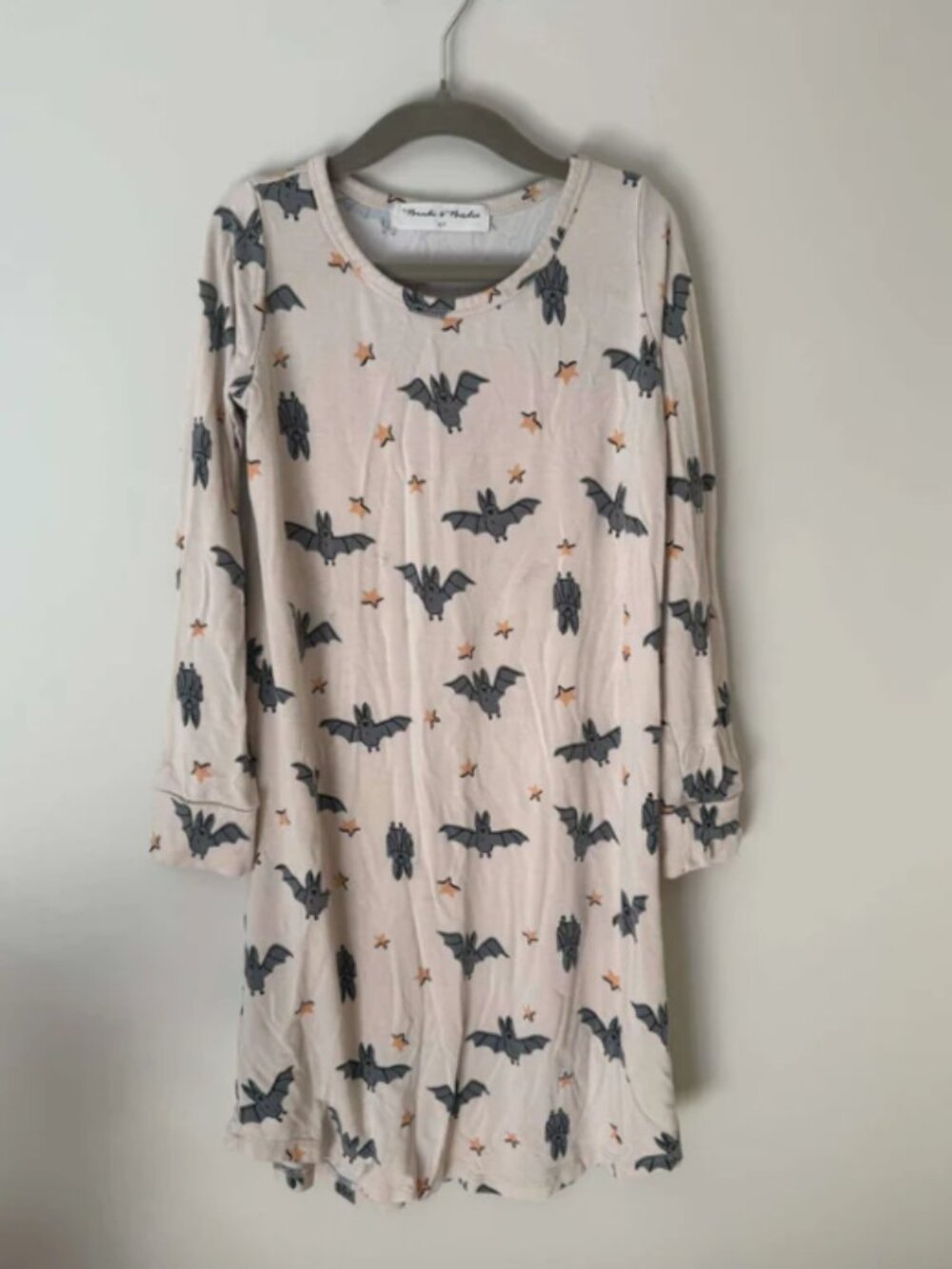 Bambi & Birdie Bat Print Sleep Dress - Size 6/7